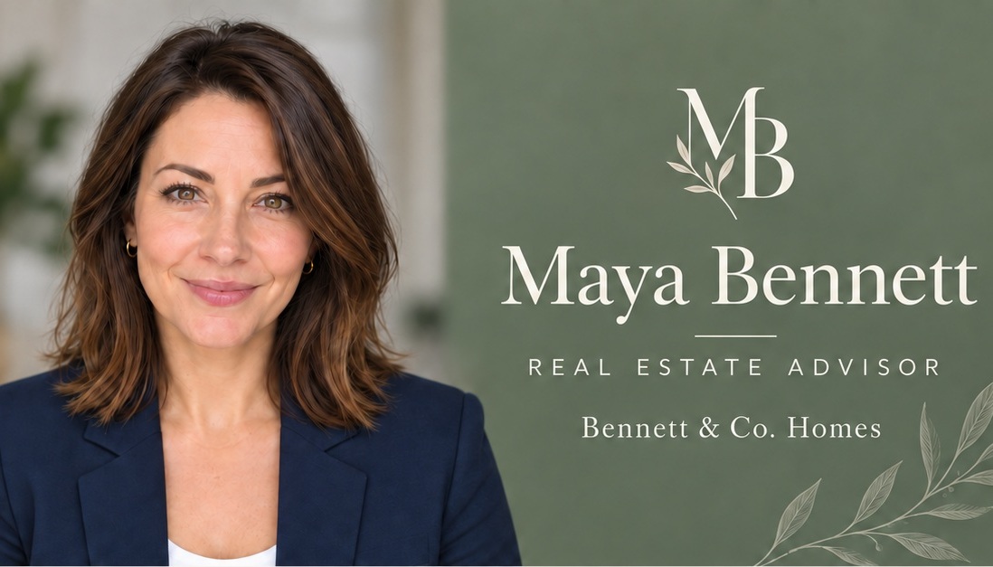 Sage Residence: front of Maya Bennett’s AI-generated sample